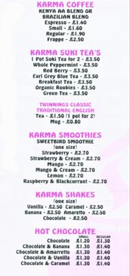 Our Menu